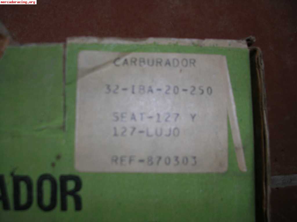 Vendo carburadores solex para seat 127 y visa gt-samba