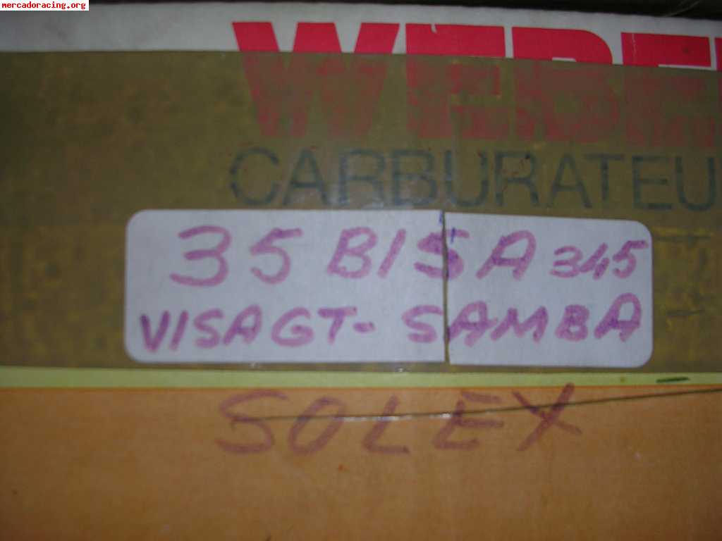Vendo carburadores solex para seat 127 y visa gt-samba