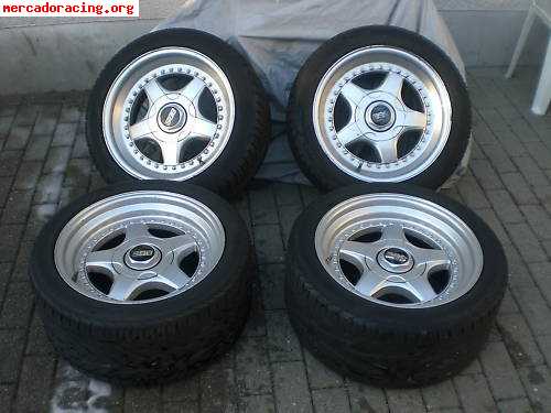 Llantas bbs en 8,5x17 y 9,5x17 con neumáticos para bmw