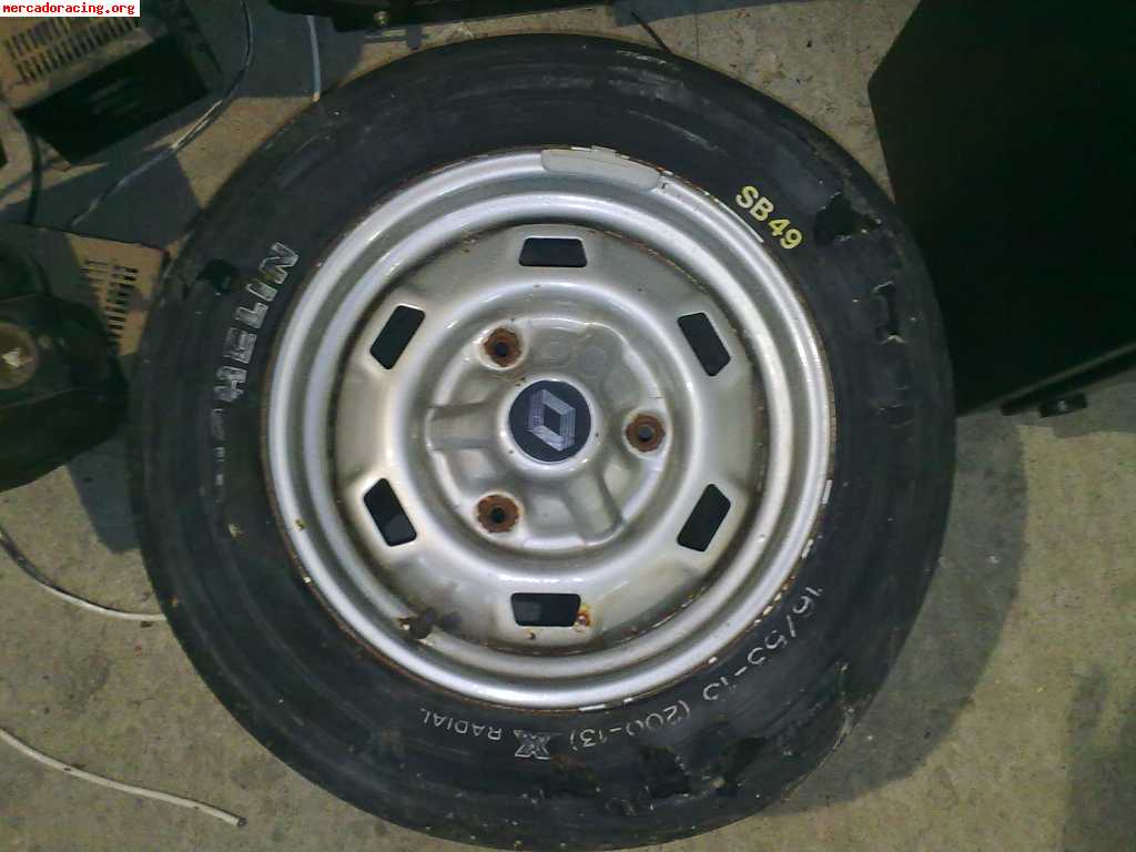 4 llantas y 3 slicks renault 5 copa