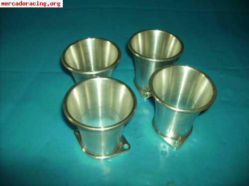 Trompetas para weber en aluminio cnc anodizado