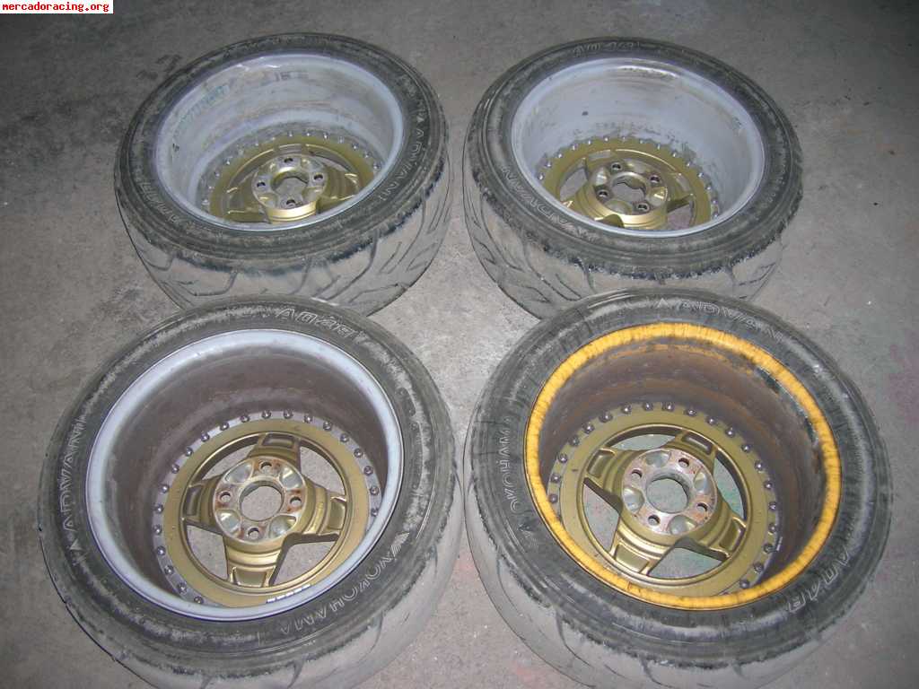 Llantas targa de 4 palos 15  de 4x100 (400€)