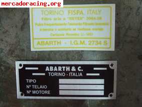 Placa abarth fispa