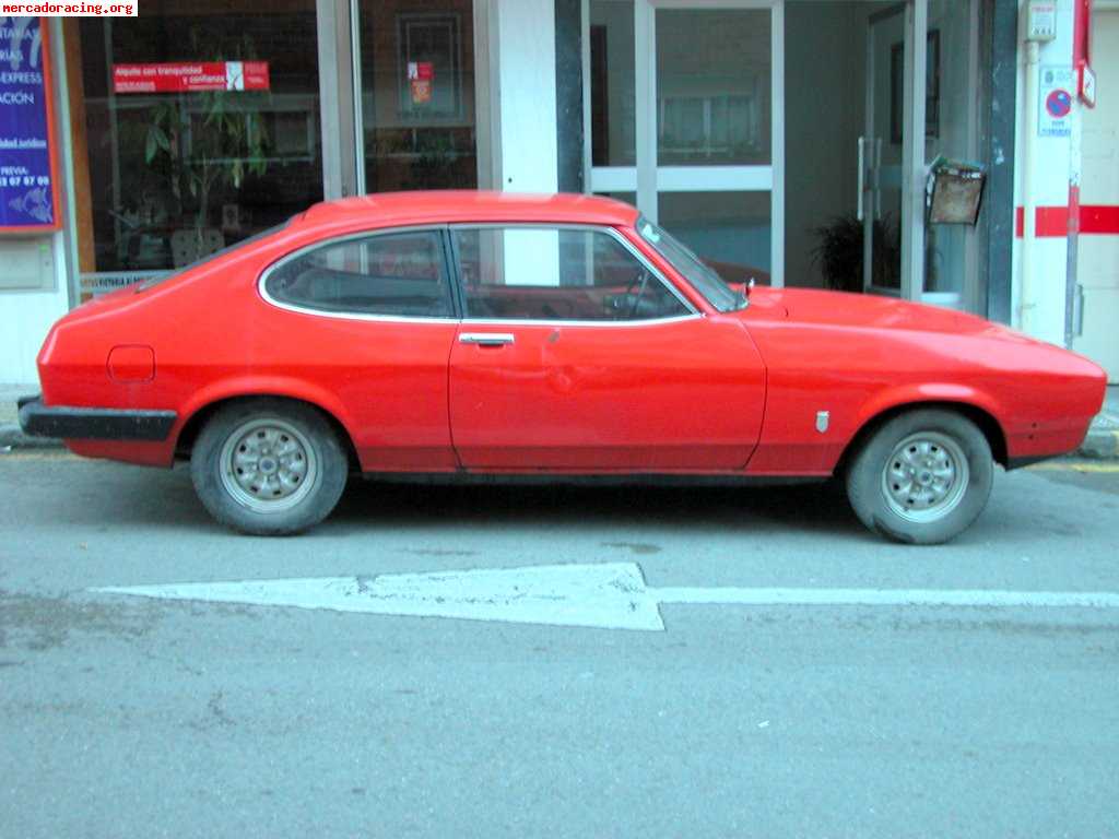 Ford capri del año 1974 color rojo fuego de origen. motor 13