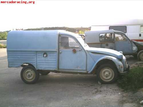 Citroen 2cv furgon caja cerrada para despiece