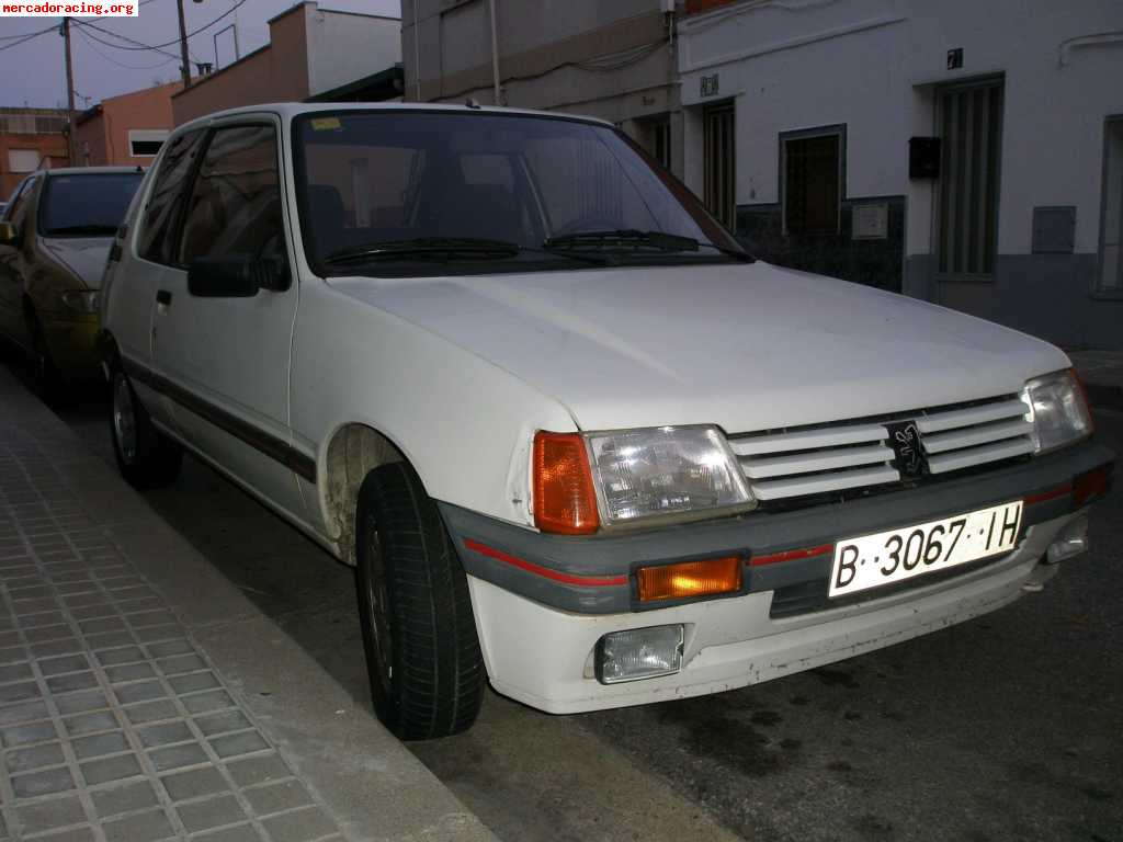 Peugeot 205 gtx con 75.000 kilometros reales 1.200 €