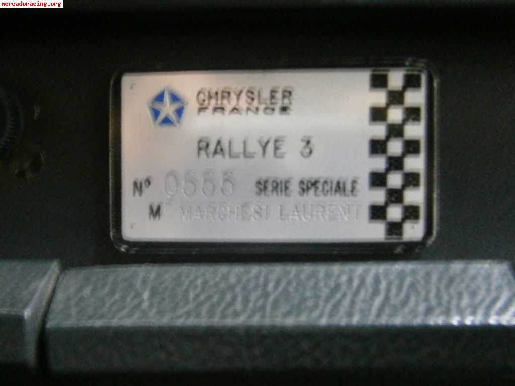 Vendo o cambio simca rallye 3 original nº555