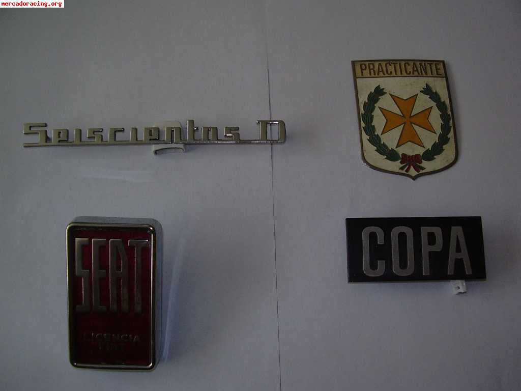 Insignias coches mini, seat, renault... (nuevas)