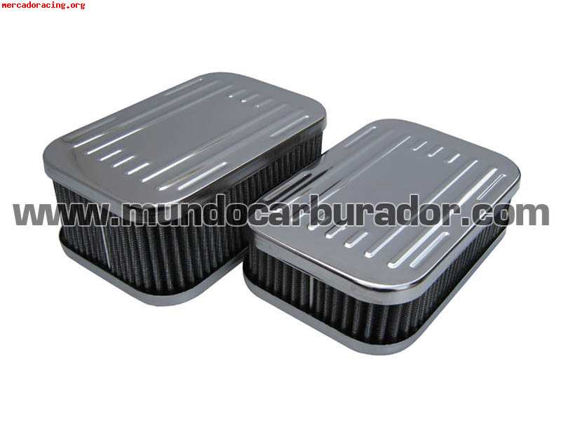 Filtro aire cromado weber tipo iresa para carburador