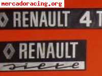 Anagramas "renault 4tl" y "renault 7" a