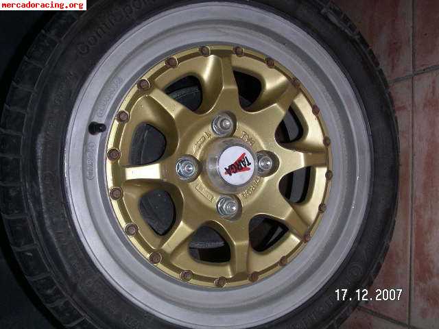 Se venden 4 llantas targa 13x6 centraje 4x108