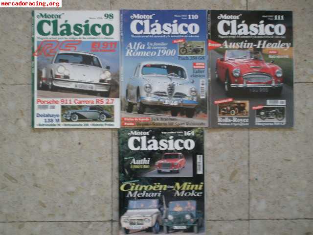 Revistas motor clásico.
