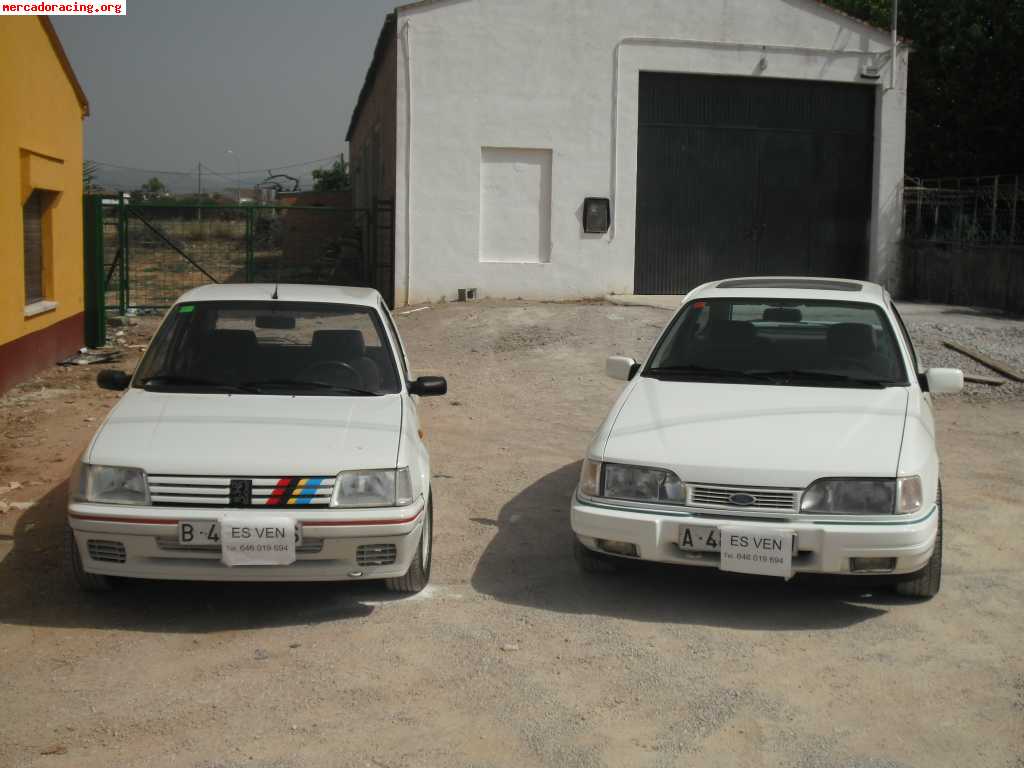 Se vende 205 rallye y ford sierra xr4i