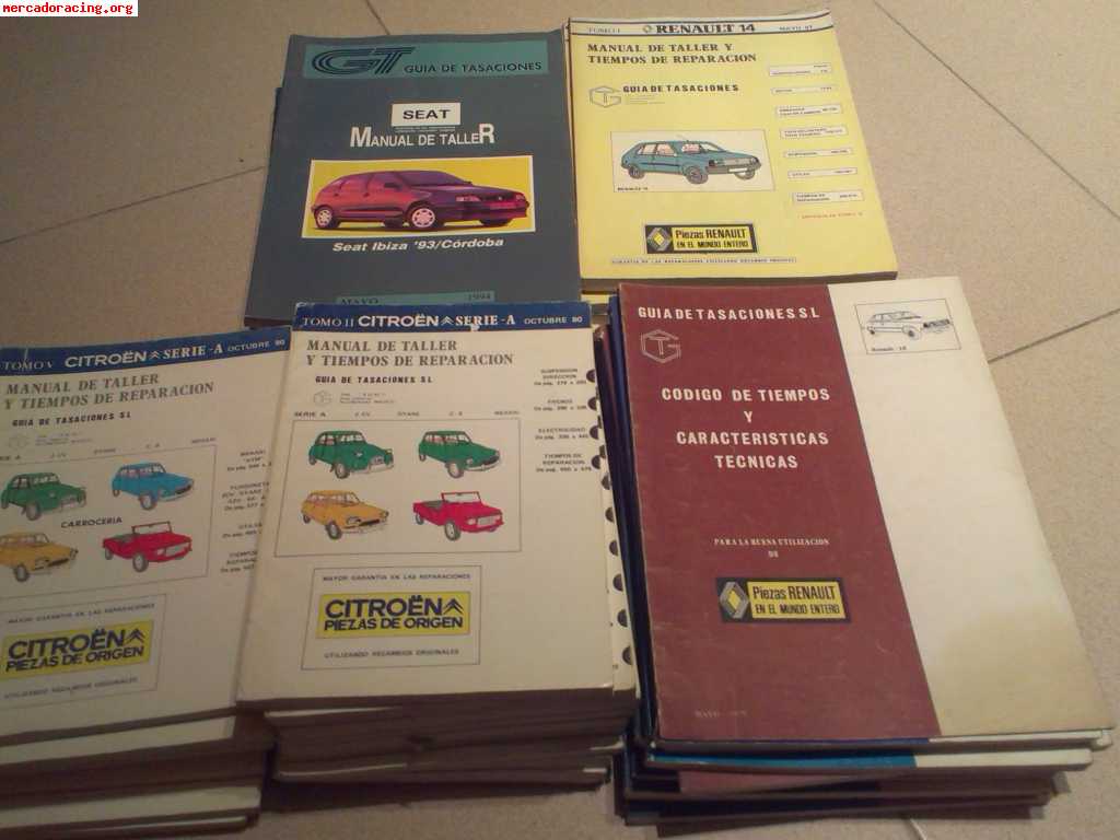 Libros de reparacion de coches antiguos