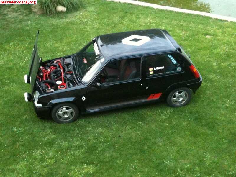 Renault 5 gt turbo fase 2 de 1989, negro.