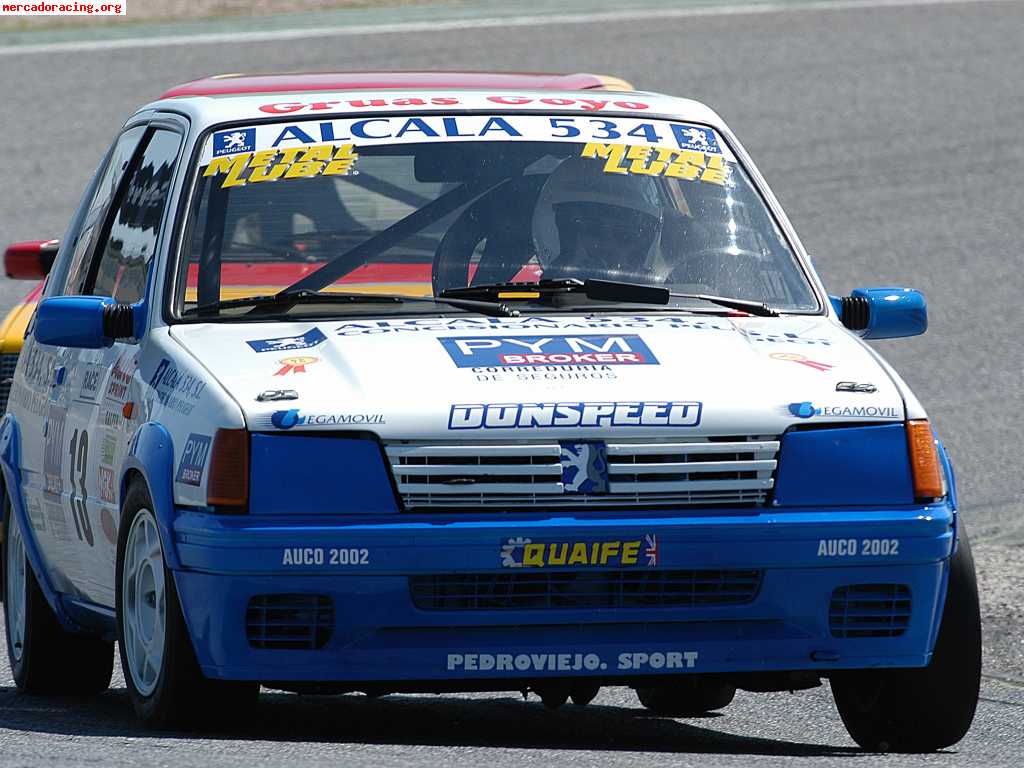 Peugeot 205 rallye de circuito con documentacion de 1989 tod