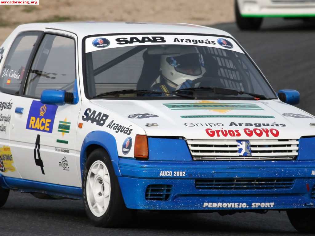 Peugeot 205 rallye de circuito con documentacion de 1989 tod