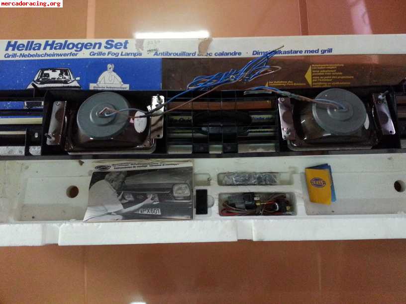 Parrilla hella con faros antiniebla para ford fiesta mk1 - n