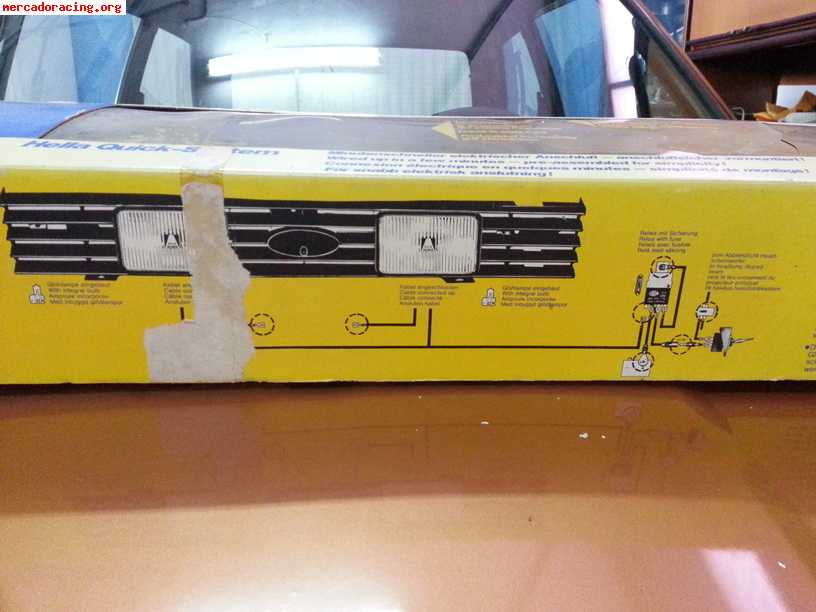 Parrilla hella con faros antiniebla para ford fiesta mk1 - n