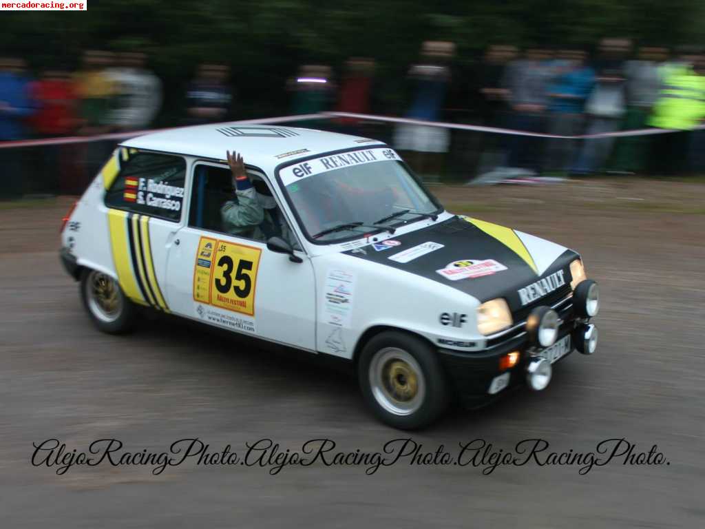 Renault 5 alpine con documentacion de carreras la antigua 