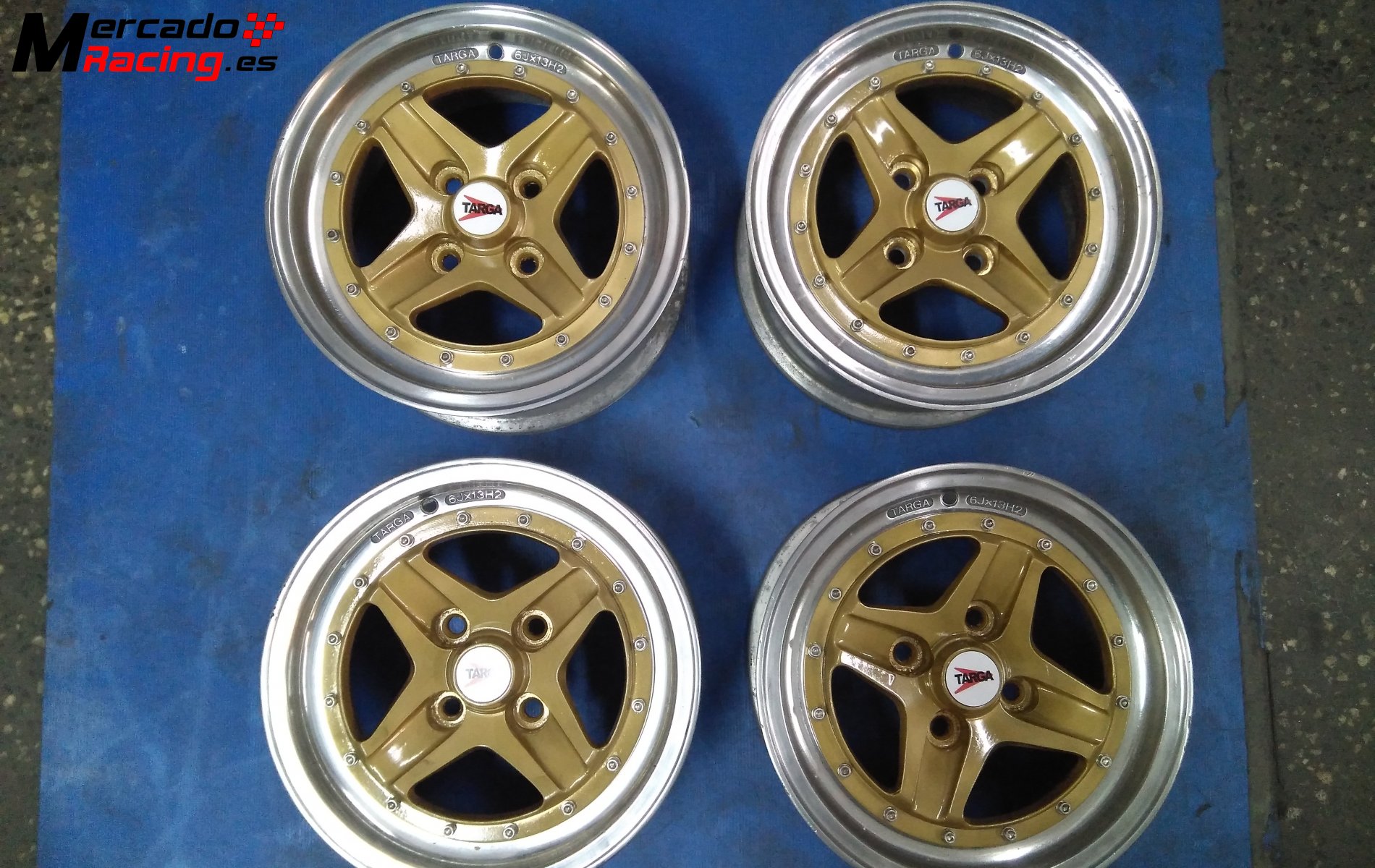Llantas targa 13x6-4x98 originales
