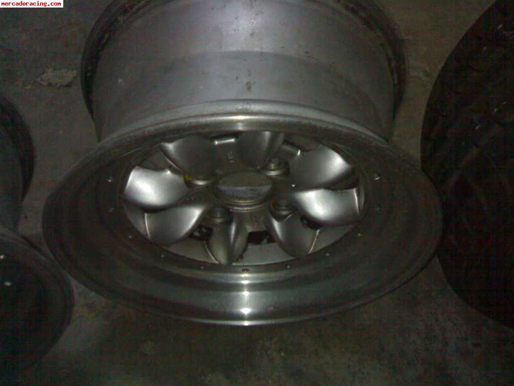 Vendo llantas tipo minilite 7x13 et14 4x100 con slicks toyo