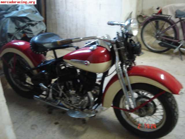 Harley davidson 750cc de 1942