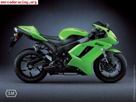 Zx6r del 2007 en rodaje cambo por coche de carreras