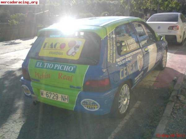 Vendo clio 1.8 16v con autoblocante y grupo corto todo monta