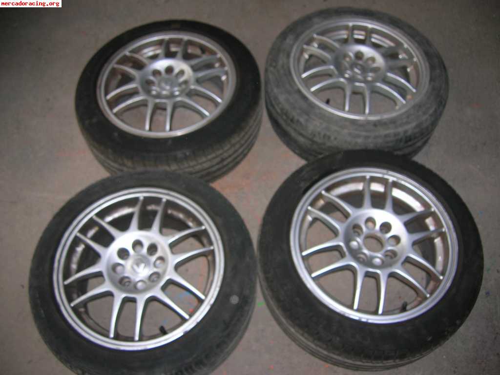 Llantas de clio sport  fase1 en 15  neumaticos 195/50/15v