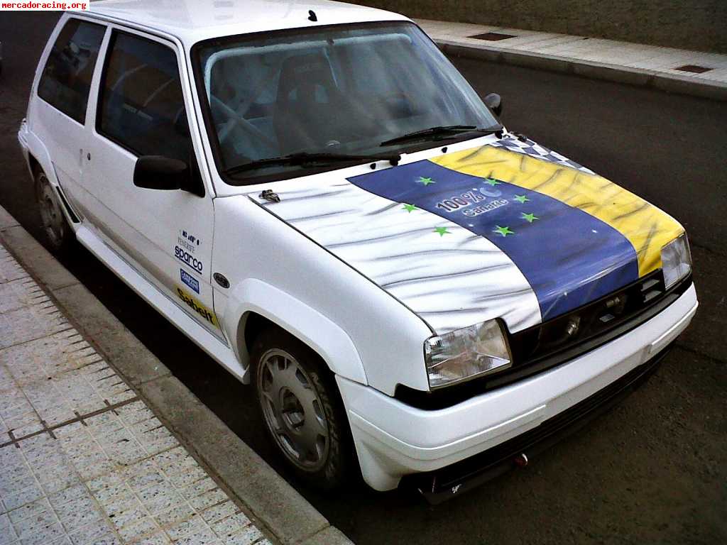 Renault 5 copa turbo fase 2 de carreras en tenerife