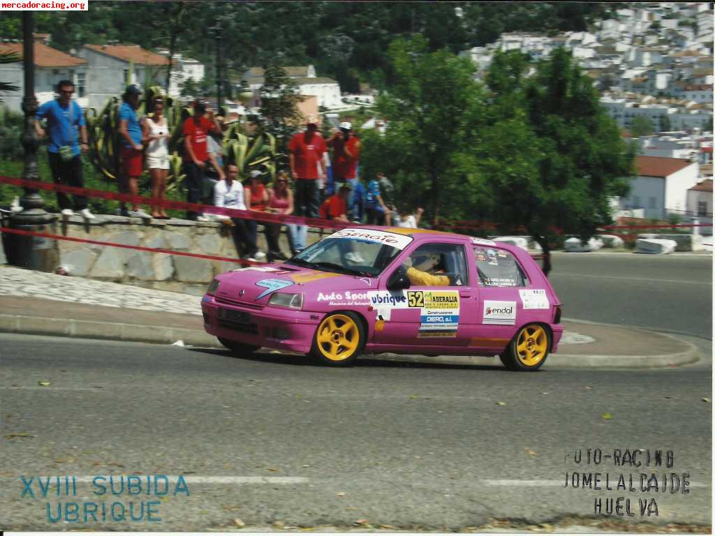 Renault clio f2000 con documenton de rally