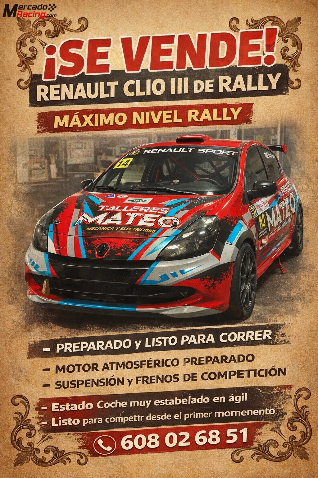 Se vende renault clio 3 – listo para competir