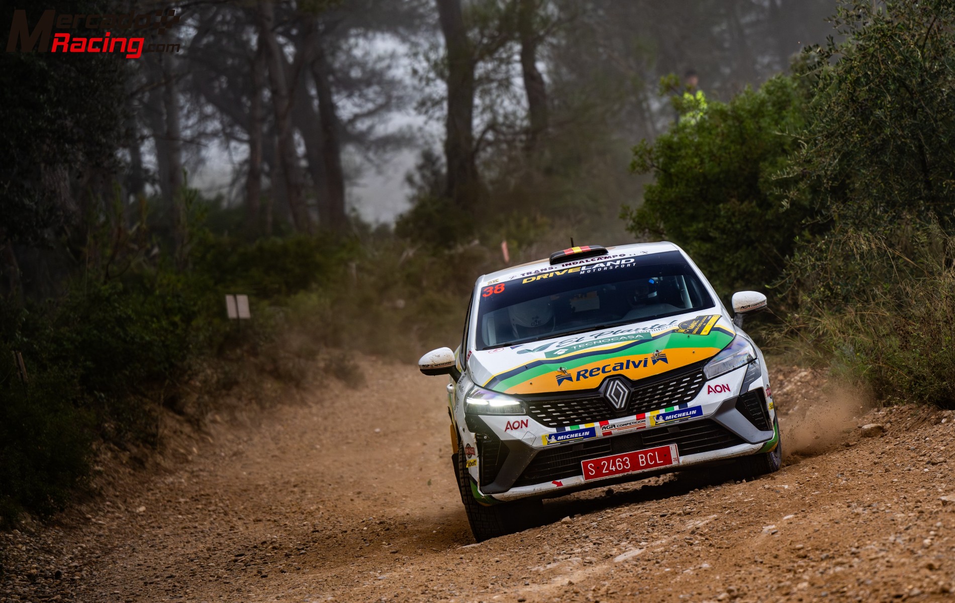 Renault clio rally5 campeón de la clio trophy tierra 2025