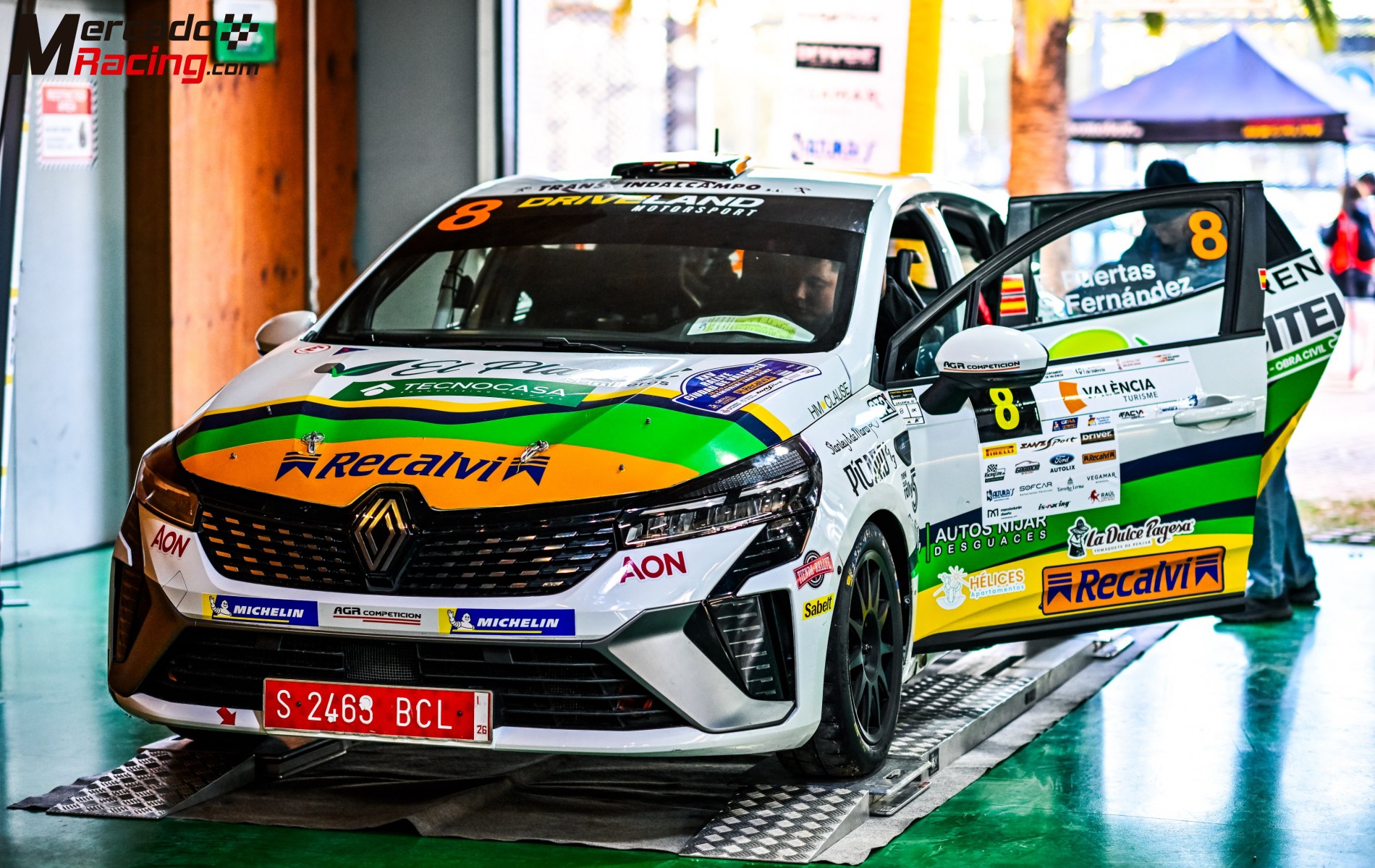 Renault clio rally5 campeón de la clio trophy tierra 2025