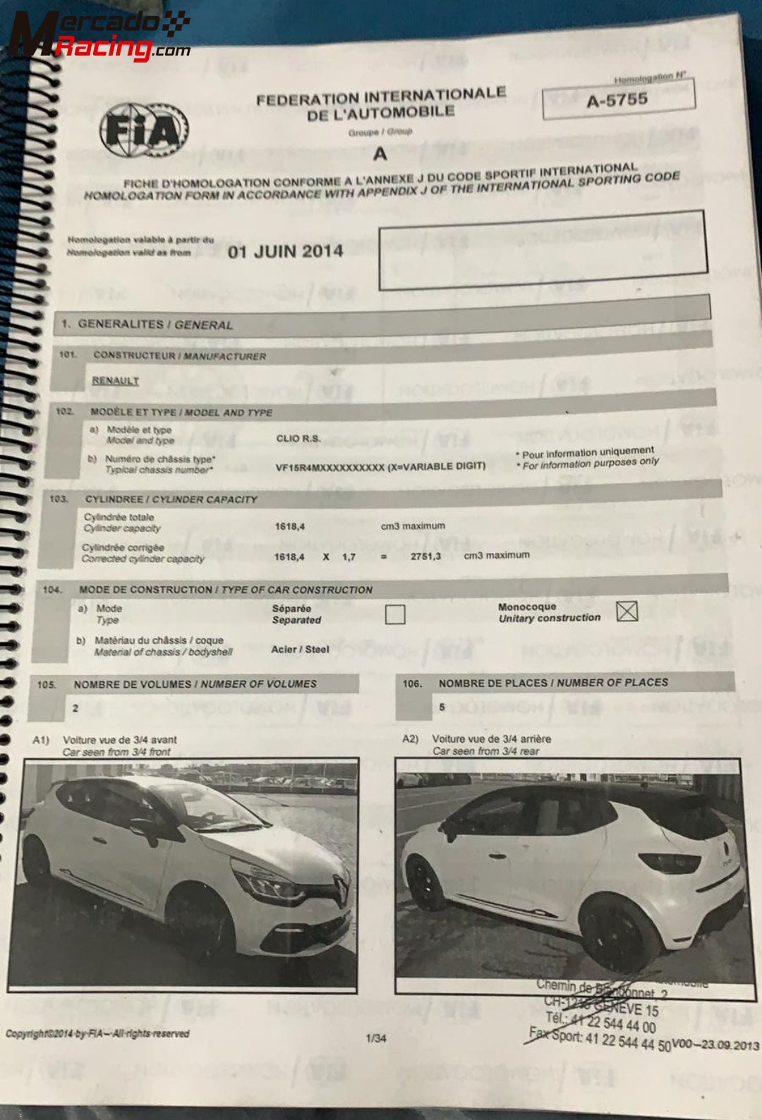 Renault clio 4 cup/rally (matriculado) nuevo precio!!!