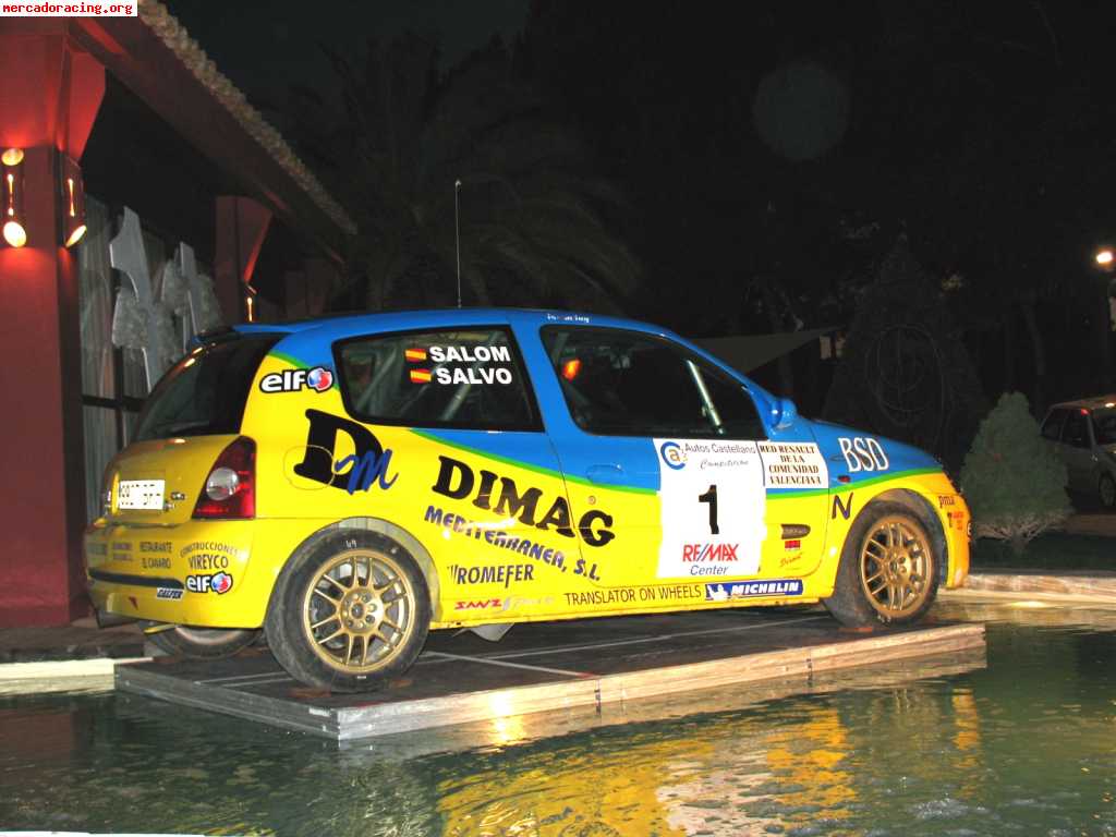 Renault  clio sport rally fase ii campeonato c.v  . salvo