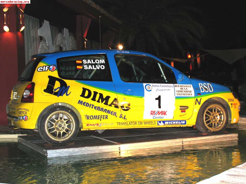 Renault  clio sport rally fase ii campeonato c.v  . salvo