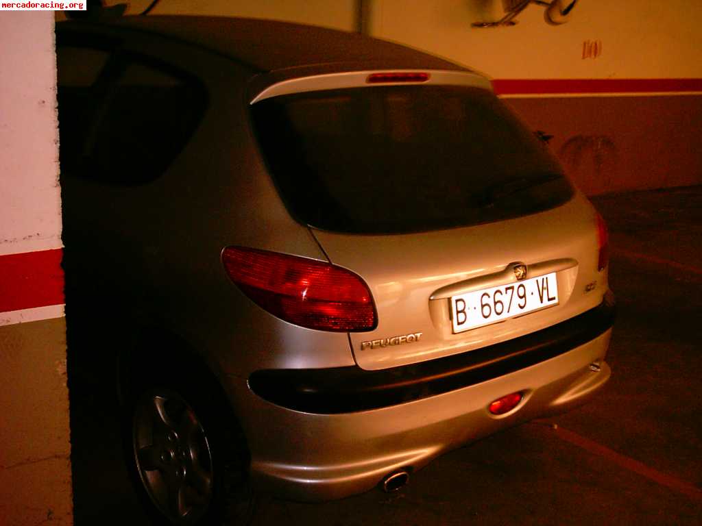 206 gti fase i con golpe frontal