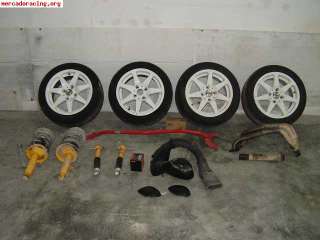 206 1.4/1.6  kit de preparacion   (koni sport, colectores, l