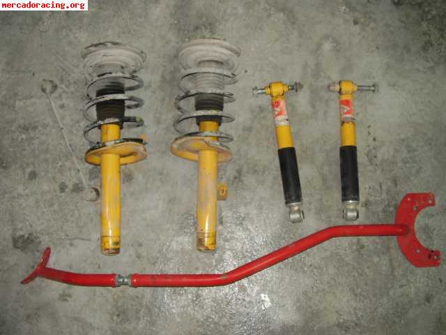 206 1.4/1.6  kit de preparacion   (koni sport, colectores, l