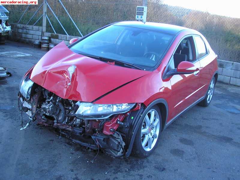 Honda civic i-cdti 2008 golpeado reparable 