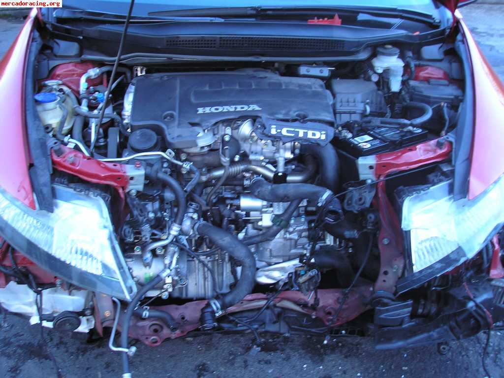 Honda civic i-cdti 2008 golpeado reparable 