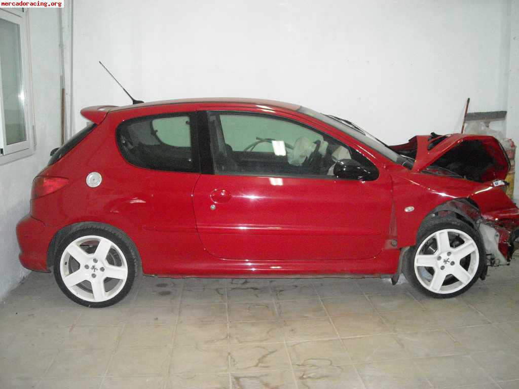 Vendo siniestro peugeot 206 rc