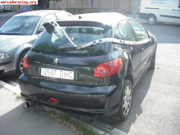 Siniestro peugeot 206 gti