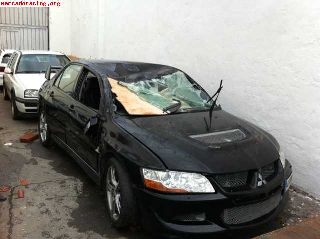 Mitsubishi  evo viii siniestro documentado
