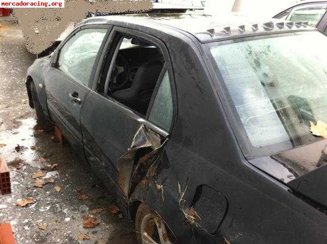 Mitsubishi  evo viii siniestro documentado