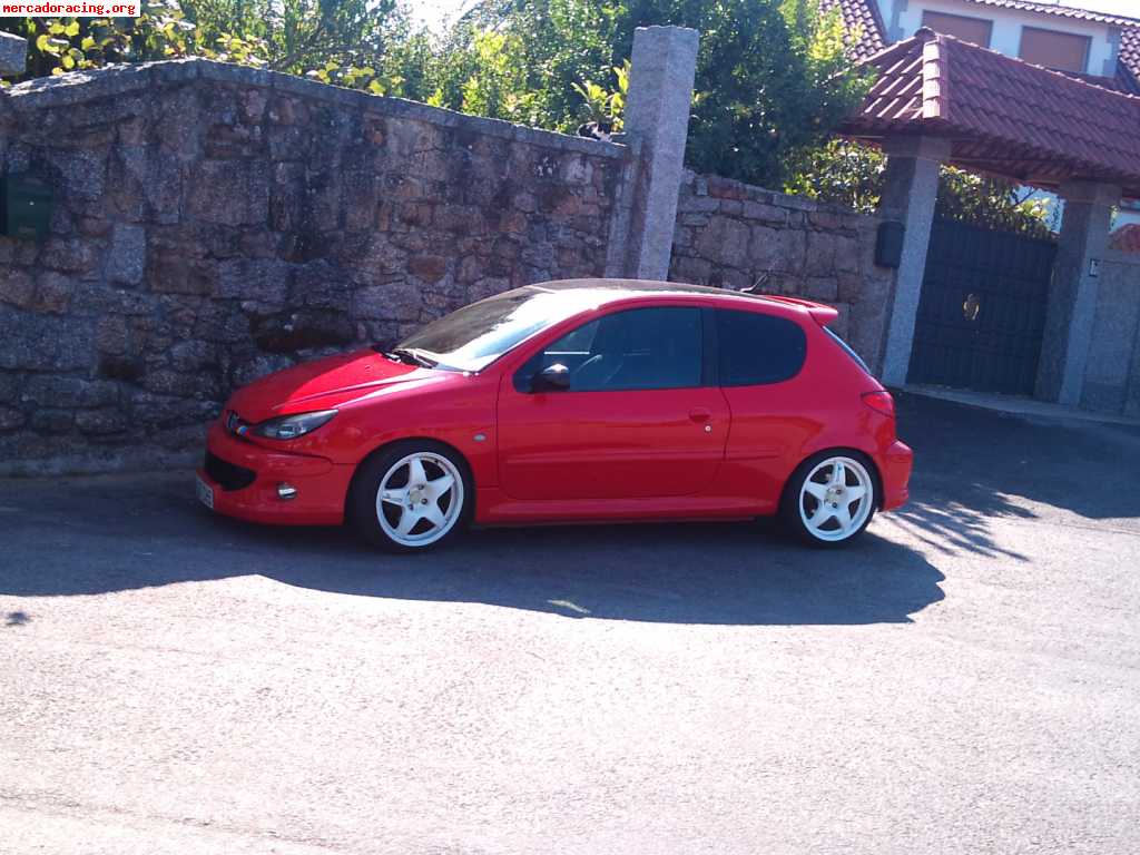 Vendo 206 gti con golpe frontal muy reparable