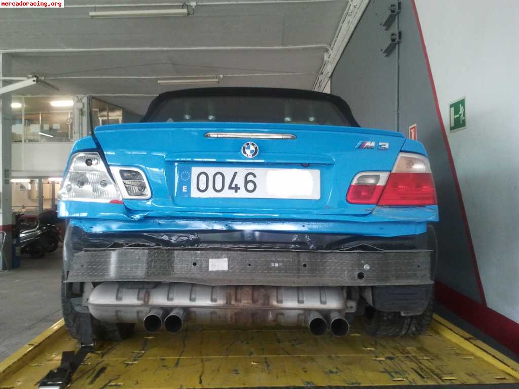 Bmw m3 e46 cabrio con golpe 5000 euros