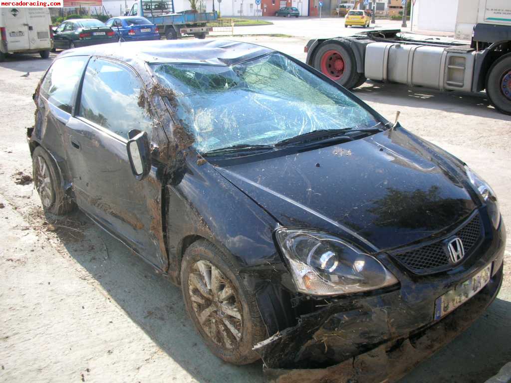 Vendo honda civic accidentado reparable